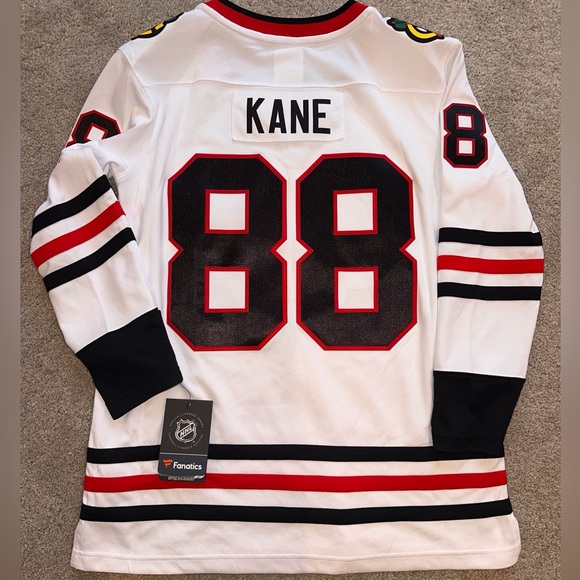 NWT Fanatics Women's Patrick Kane Chicago Blackhawks Breakaway White Jersey, L - Picture 9 of 13